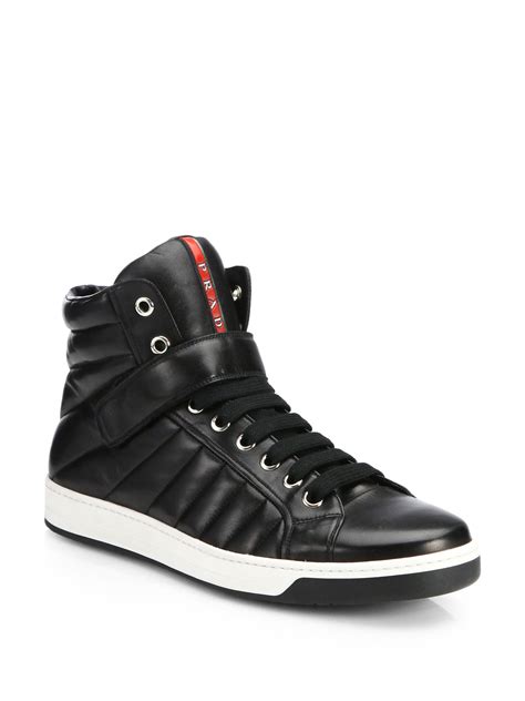 prada sneakers kopen|Prada designer high top sneakers.